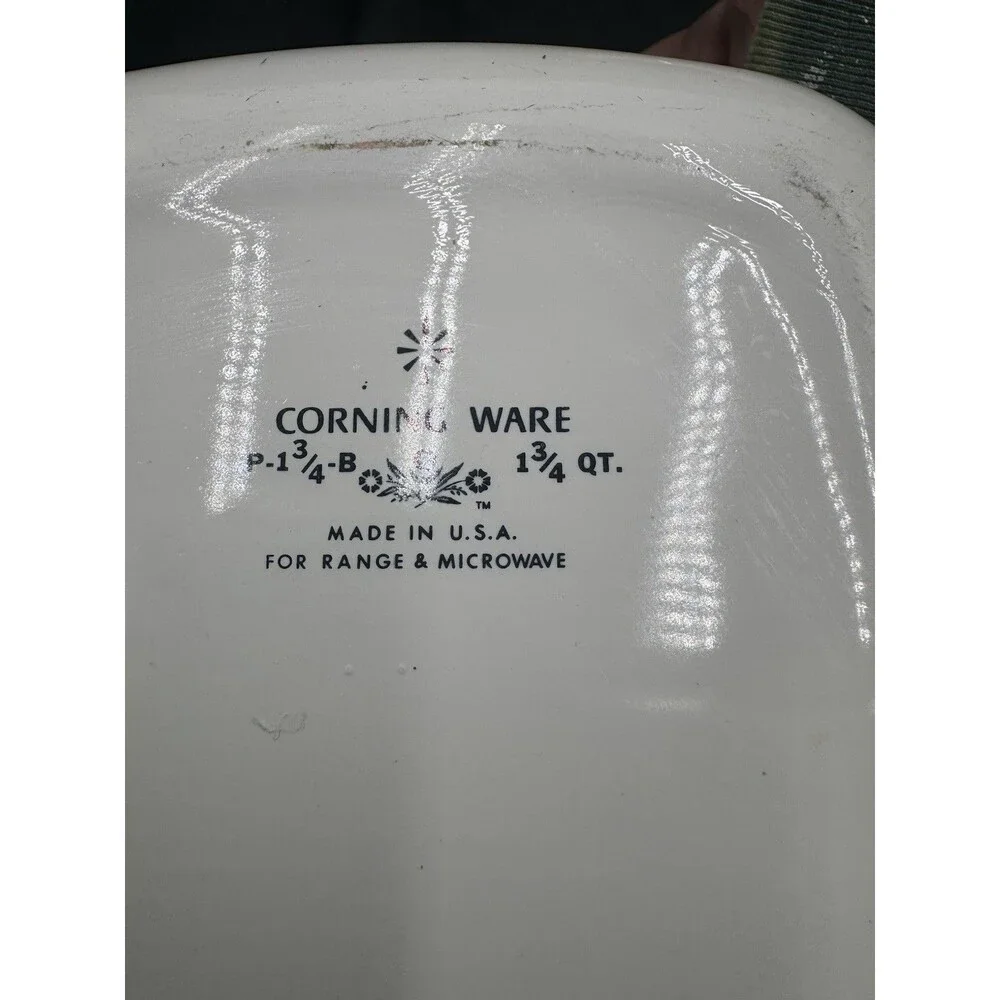 Corning Ware BLUE CORNFLOWER P-1-3/4-B 1-3/4 Qt. Casserole NO LID